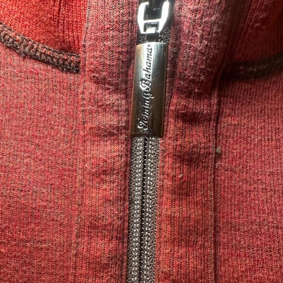 Tommy Bahama REVERSIBLE Pullover Sweater Men Size XL Orange/Brown Fishing Marlin - Picture 5 of 6